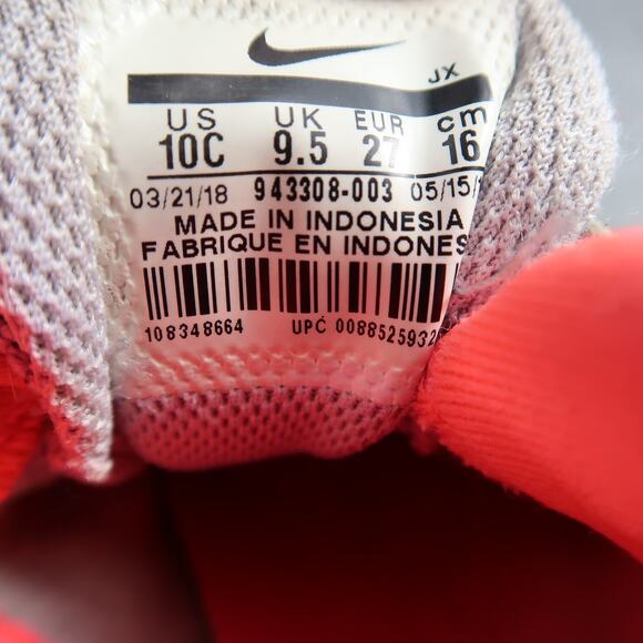 Nike Shoes Kids 10C Revolution Sneakers Athletic Trainer Running Easy On Strap - Picture 11 of 11